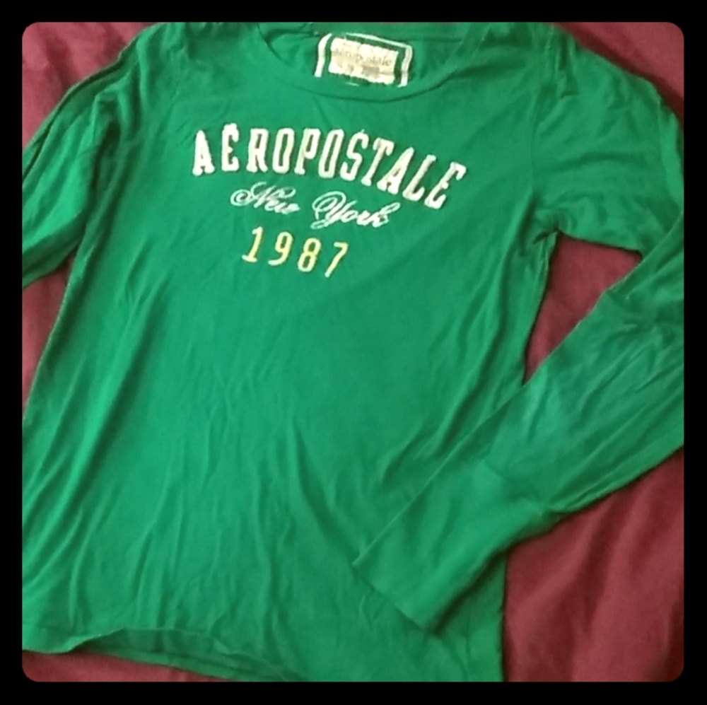 Aeropostale Women's Long Sleeve Cotton Tee